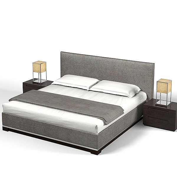 maxalto b modern 3d max - Maxalto B&B Modern Contemporary Bedroom Set Bed Nightstand by archstyle